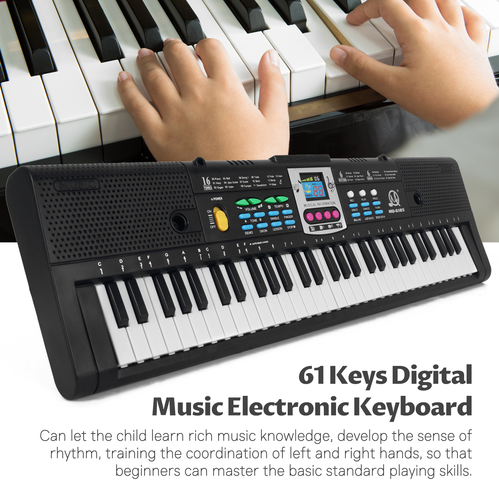 Musical Instruments Names - 61 Keys Digital Music Electronic Keyboard
