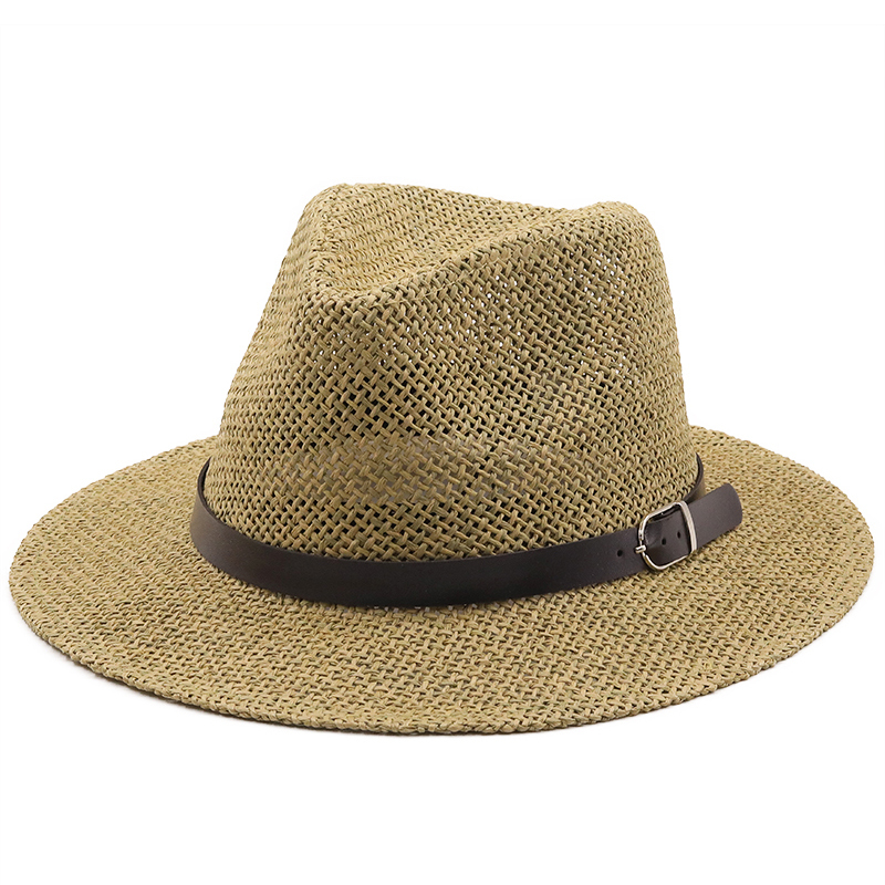 Musical Instrument Jazz - Simple jazz Panama Hat with Belt
