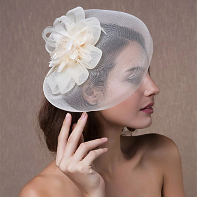 Musical Instrument Jazz - Brid Fascinator Hairpin Mesh Fedoras With
