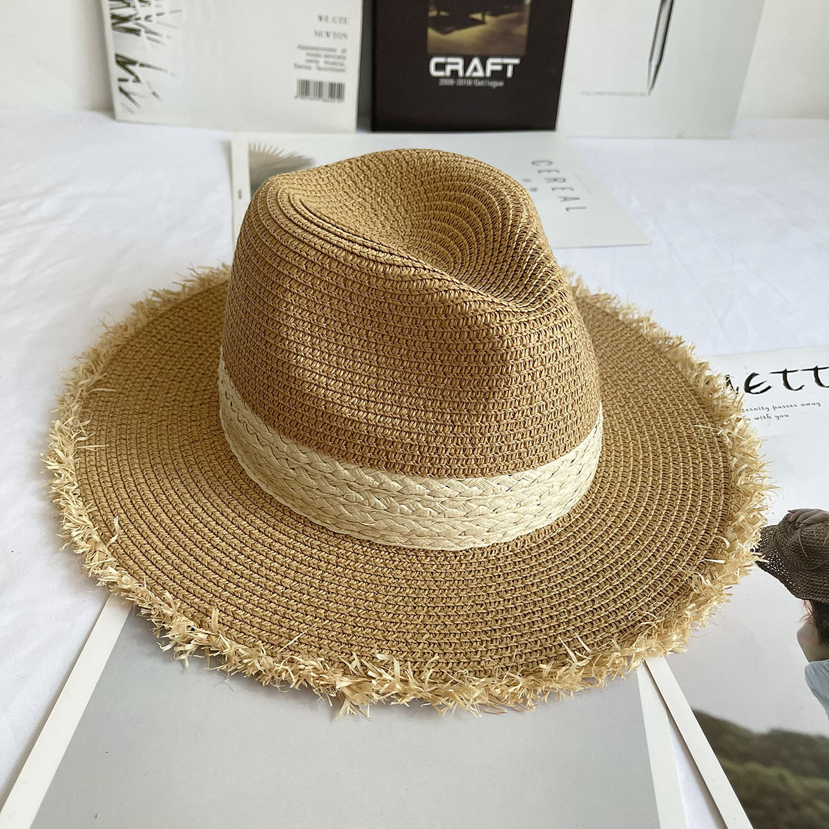 Fringed Brim Panama Hat Wide B - Musical Instrument Jazz recensie en prijs