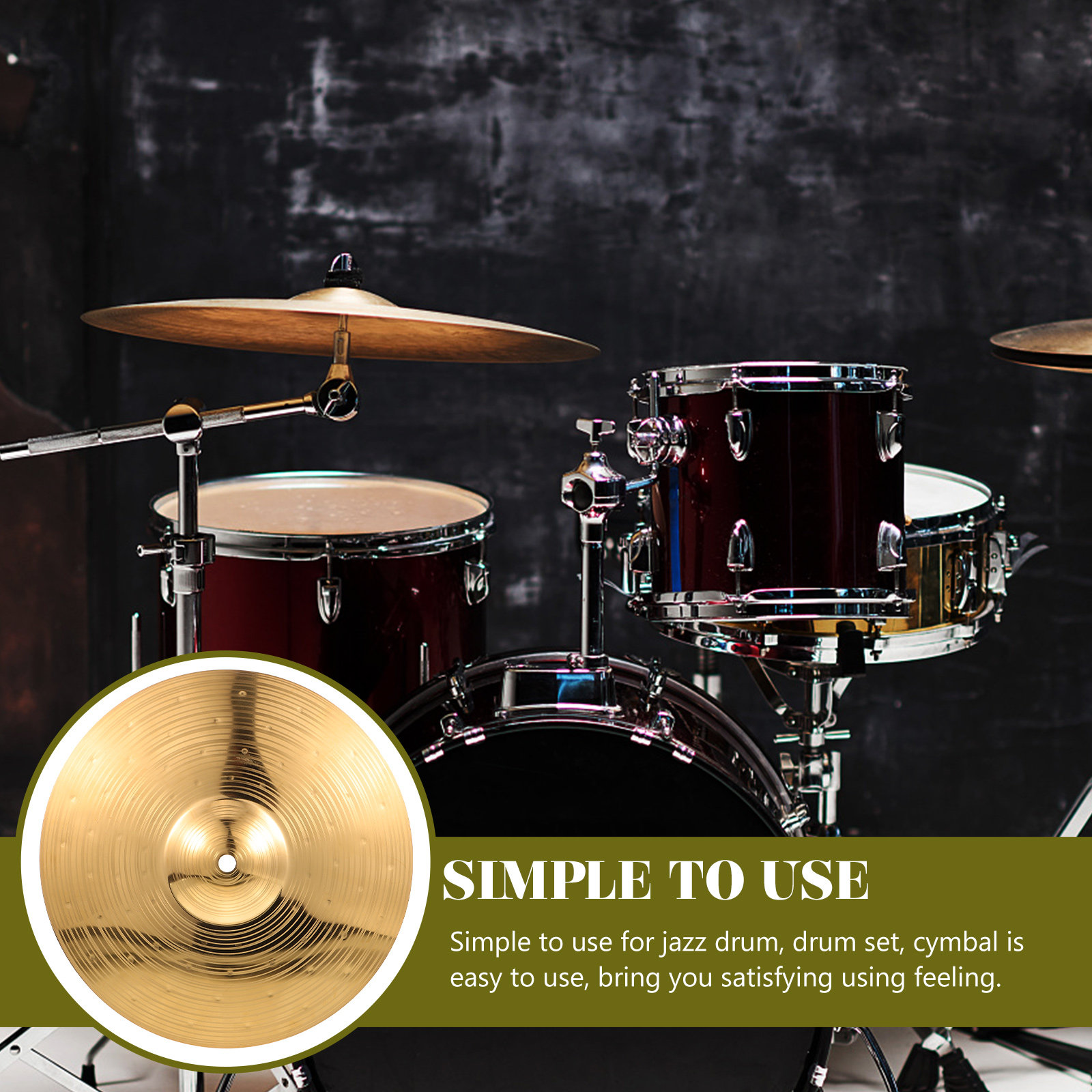 Brass Crash Cymbal Smooth Edge - Musical Instrument Jazz recensie en prijs
