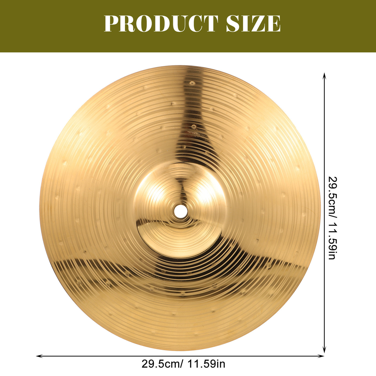 Brass Crash Cymbal Smooth Edge - Musical Instrument Jazz recensie en prijs