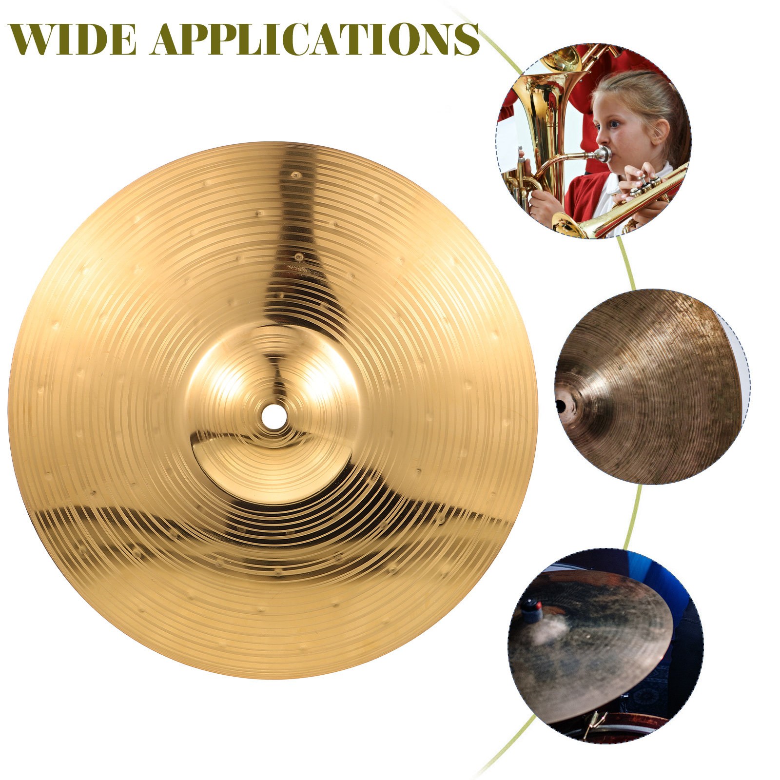 Brass Crash Cymbal Smooth Edge - Musical Instrument Jazz recensie en prijs