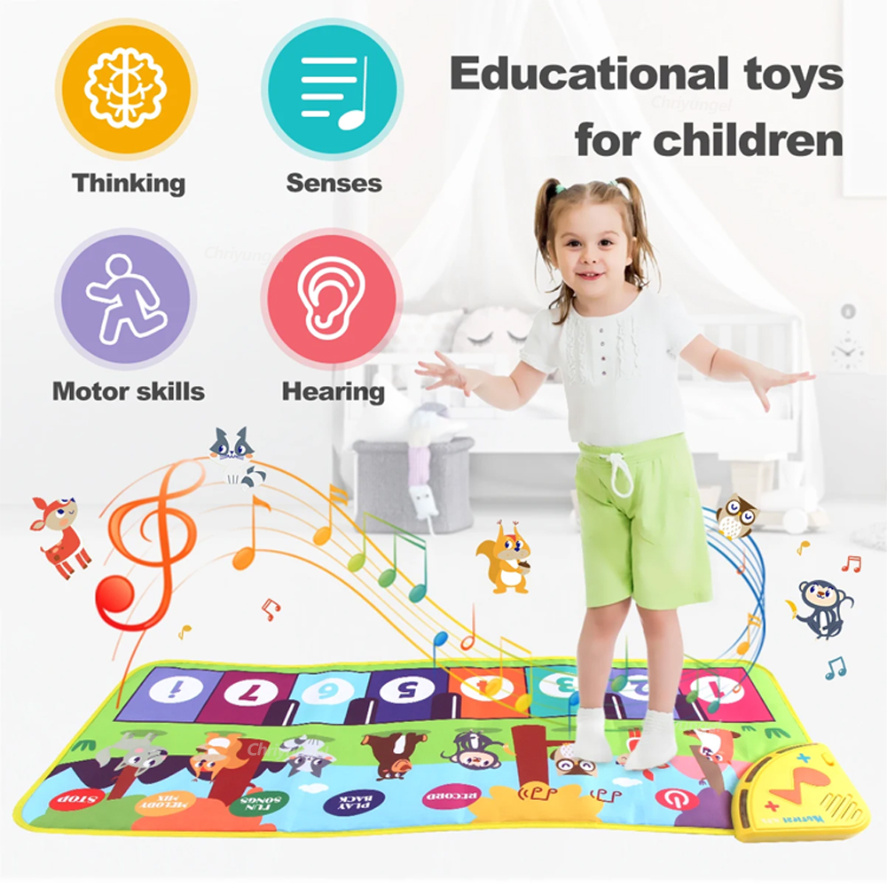 Piano Mat for Kids Kids Toddle - Musical Instruments Names recensie en prijs