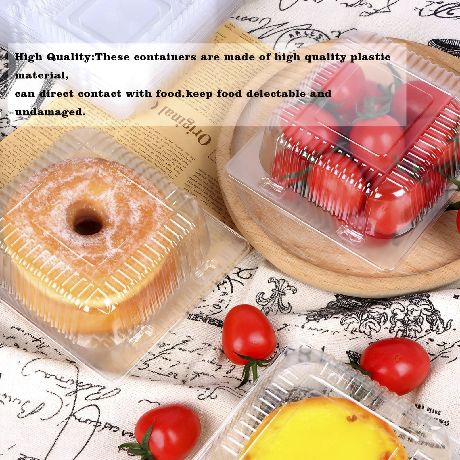 100Pcs Cake Slice Boxes Square - Musical Instrument Triangle recensie en prijs