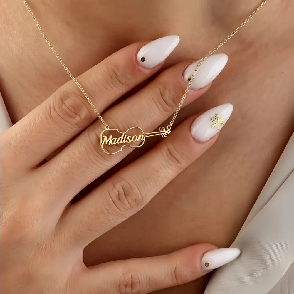 Personalized Violin Necklace C - Musical Instruments Names recensie en prijs