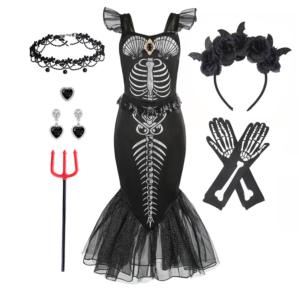 Horro Mermaid Skeleton Costume - Musical Instrument Trombone recensie en prijs