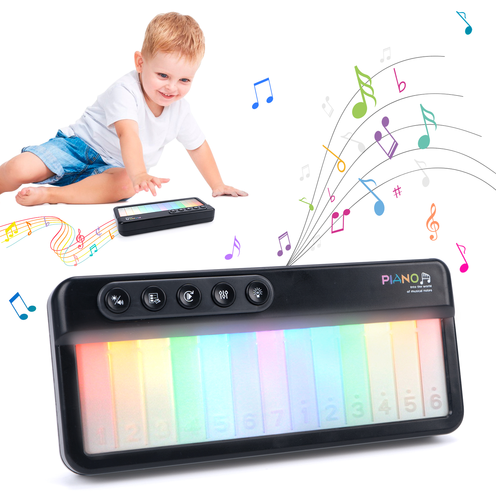 Rainbow Flashing Piano Toys wi - Musical Instruments Names recensie en prijs